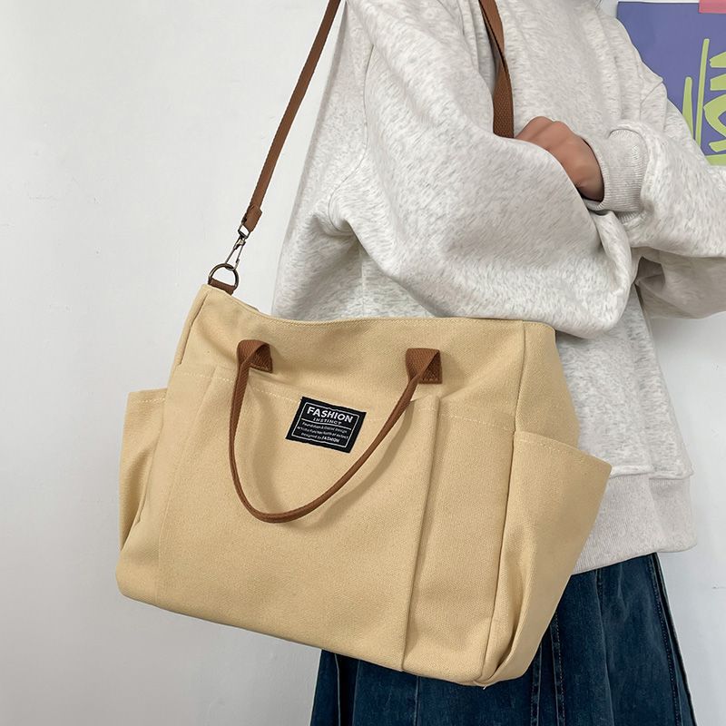 Canvas Tote Designer - Grote canvas draagtas voor dames, minimalistische