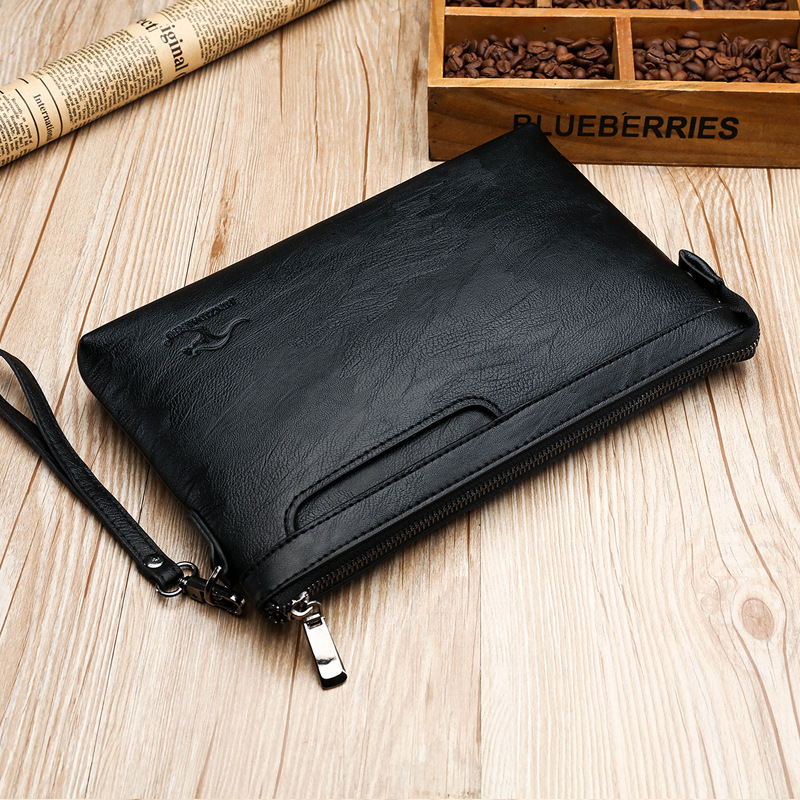 Key Holder Leather Pouch - Zakelijke clutch tas Hoge kwaliteit PU-envelopzakken