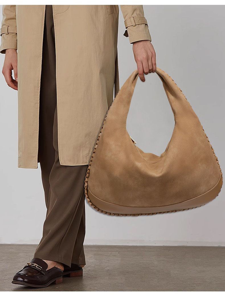 Mode Grote Capaciteit Schouder - Half Moon Bag Suede recensie en prijs