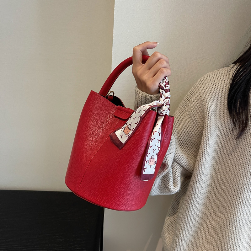 Rode PU-emmer schouder- en cro - Luxury Bags Sale recensie en prijs