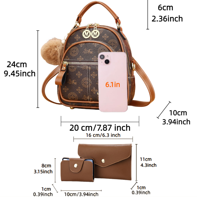 3-delige dames tasset, lichtge - Luxury Bags & Leather Repair Of Atlanta recensie en prijs