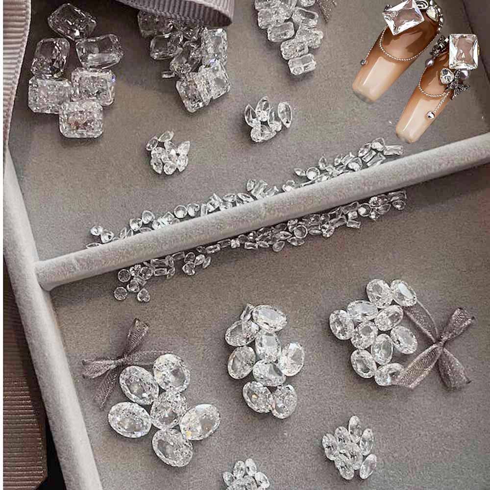 10 stuks wit kristal zirkonia  - Luxury Bags Dropshipping recensie en prijs