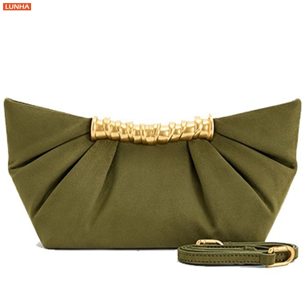 Luxe dames clutch met gerimpel - Luxury Bags Vegan Leather recensie en prijs