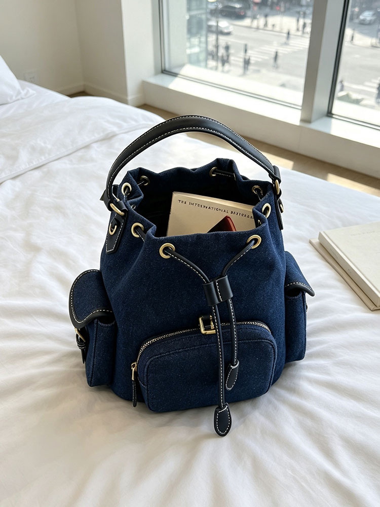 Denimblauwe damesrugzak 2026 N - Luxury Bags Denim recensie en prijs