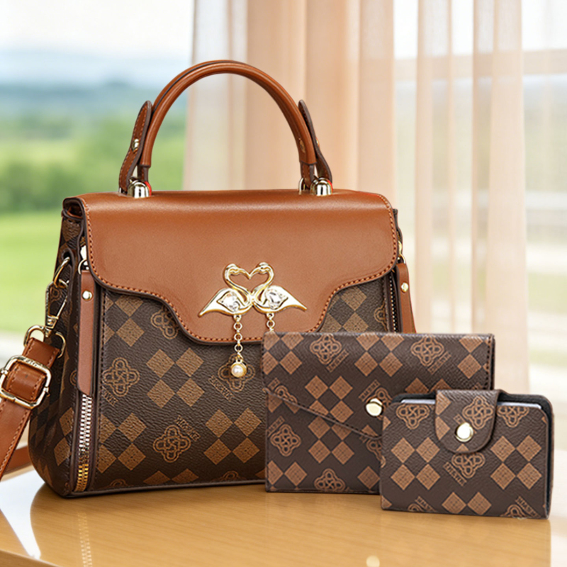 3-delige dames tasset, licht l - Luxury Bags & Leather Repair Of Atlanta recensie en prijs