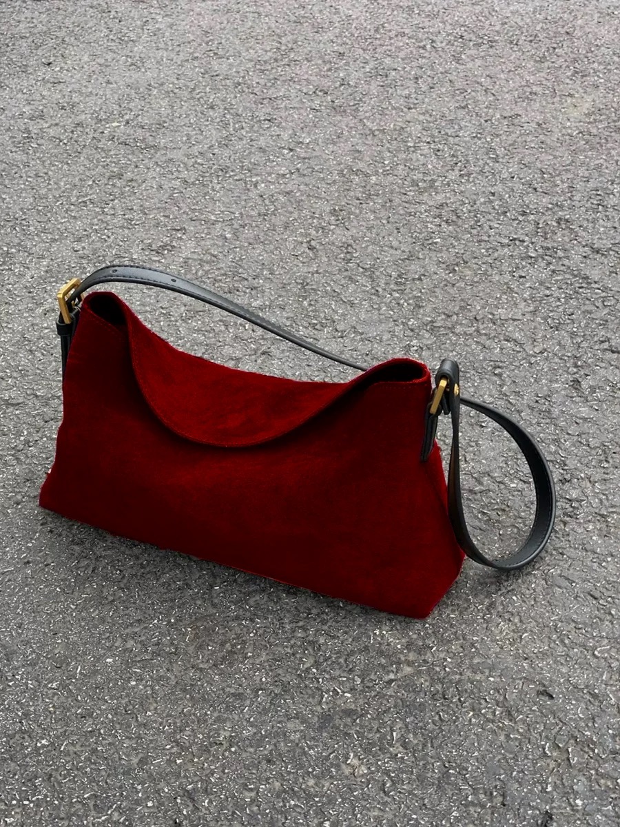 Mode rode suède schoudertas vo - Luxury Bags Sale recensie en prijs